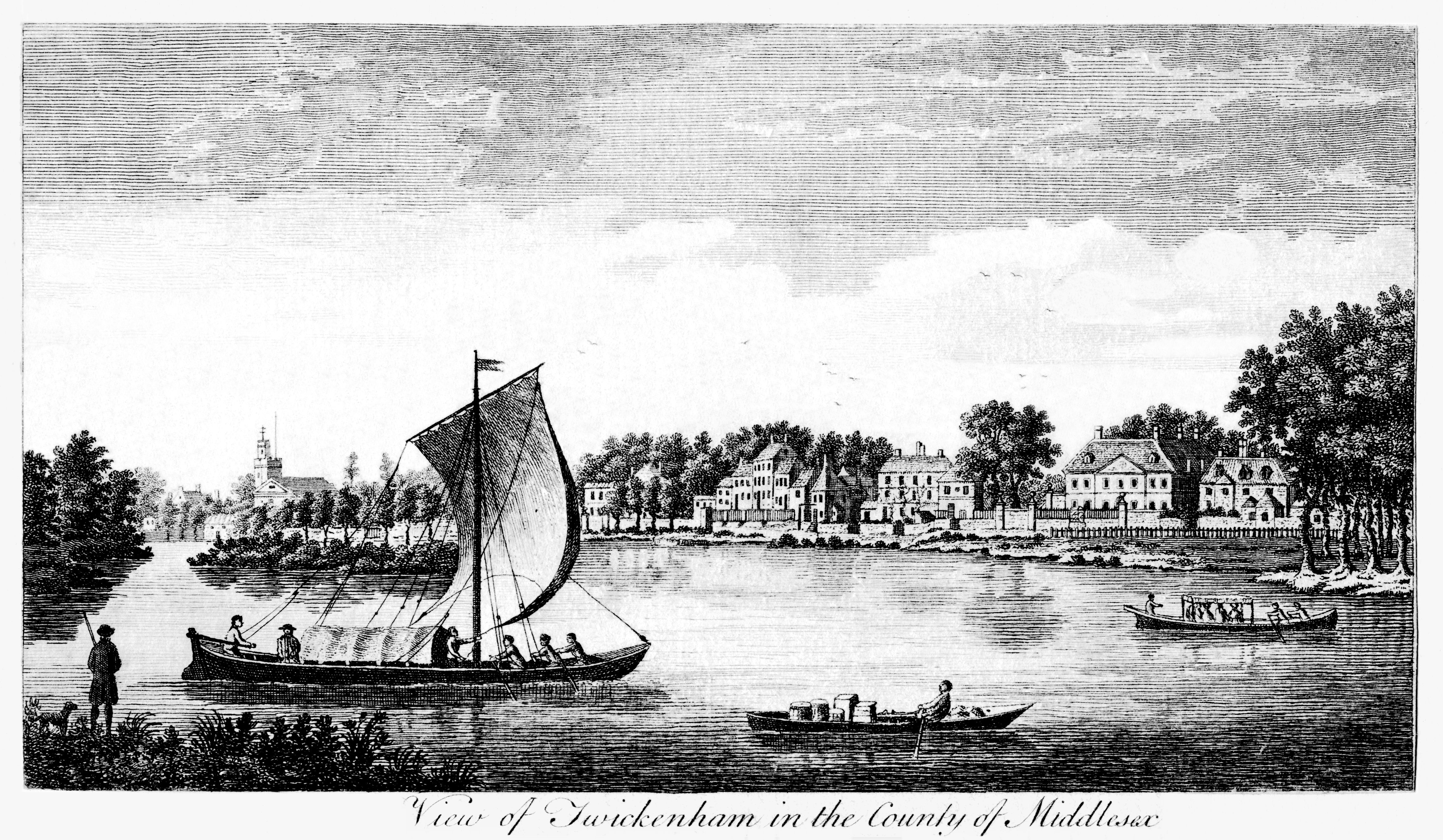 Twickenham,prints,river view